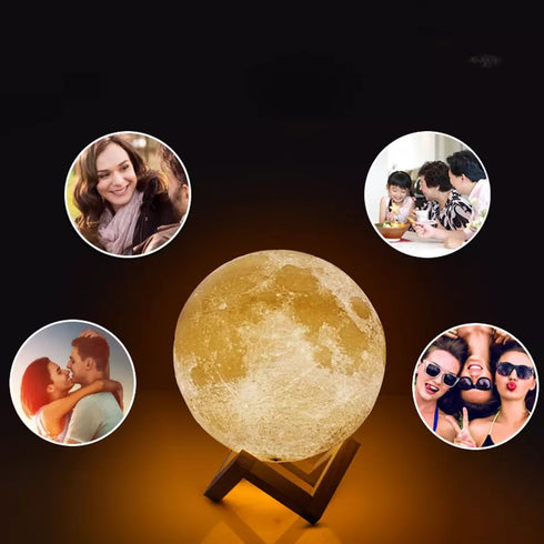 Lune romantique 3D personnalisée